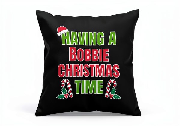 Bobbie Family Reunion Throw Pillow Polyester Double Sided-2