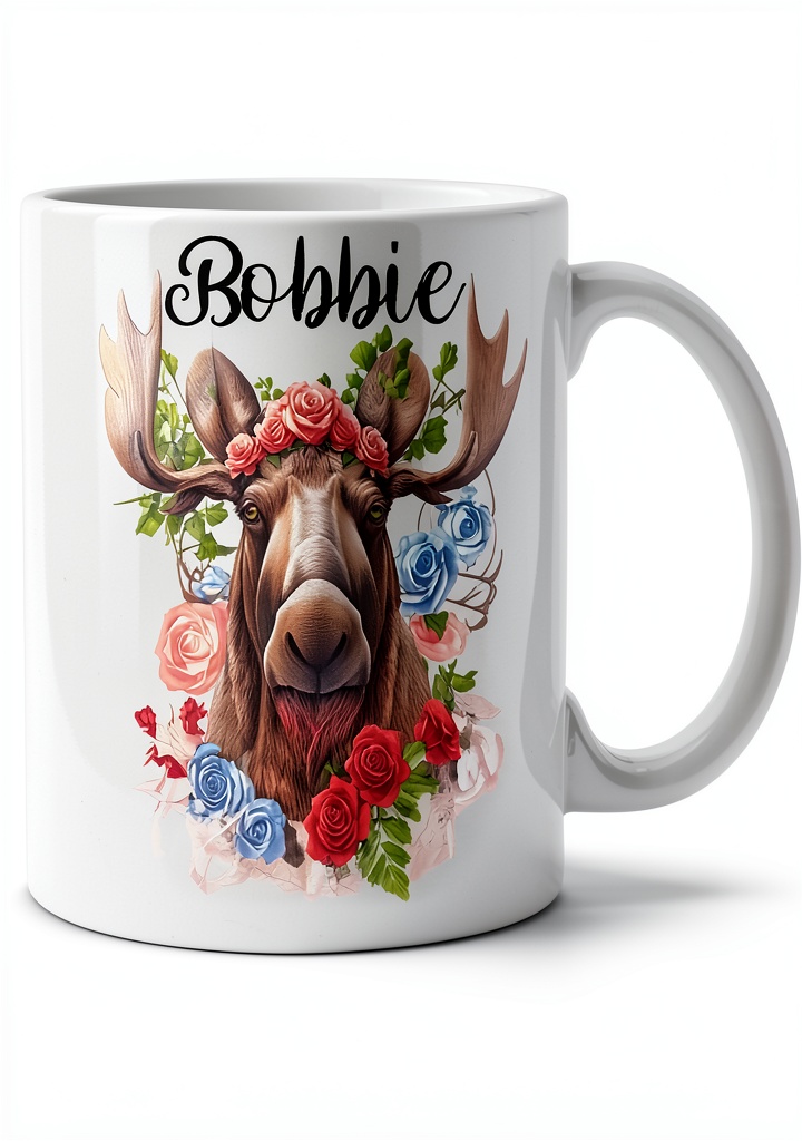 Erasmus Baudelaire ceramic mug displayed on a kitchen counter