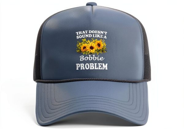 Personalized Floral Sunflower Trucker Hat Women Retro Design-1