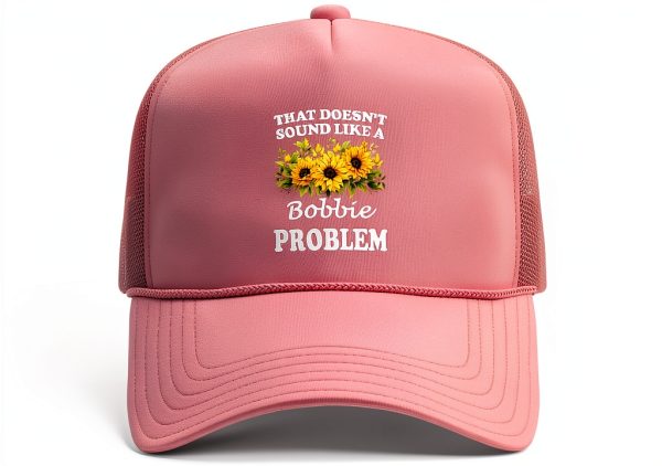 Personalized Floral Sunflower Trucker Hat Women Retro Design-1