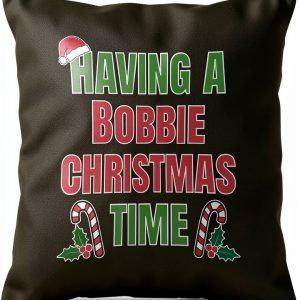 Bobbie Family Reunion Throw Pillow Polyester Double Sided-0