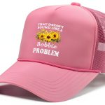 Personalized Floral Sunflower Trucker Hat Women Retro Design-0