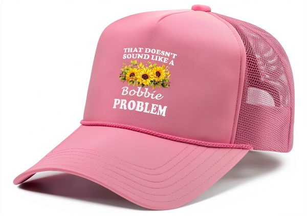 Personalized Floral Sunflower Trucker Hat Women Retro Design-0