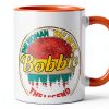 Teeschase Bobbie Personalized Ceramic Mug Orange White 11oz-1