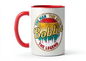 Teeschase Bobbie Custom Name Mug Dishwasher Safe 11 Ounce-0