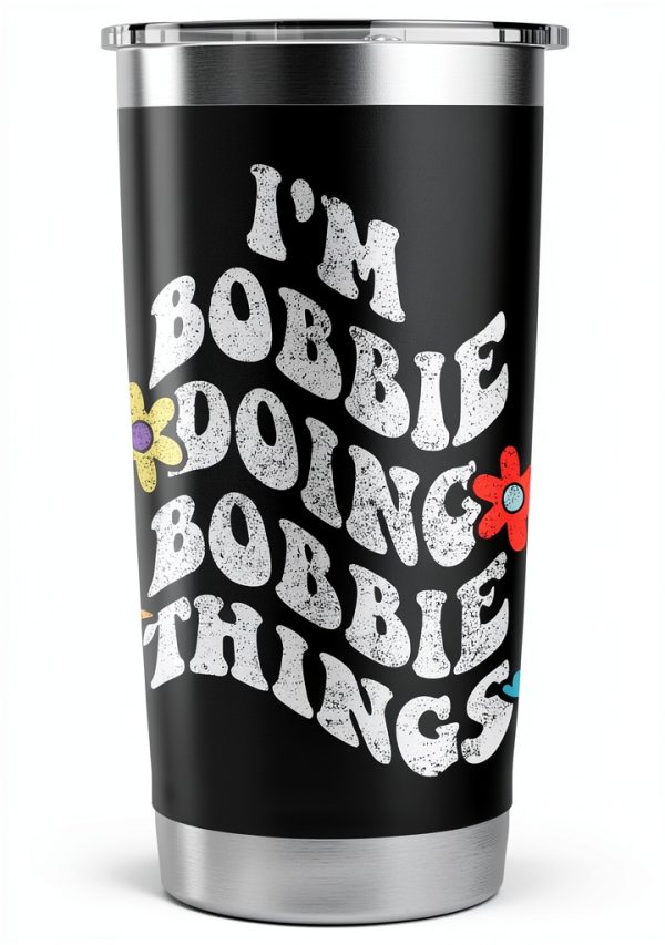 Personalized Name Mothers Day Tumbler BOBBIE Stainless Steel-2