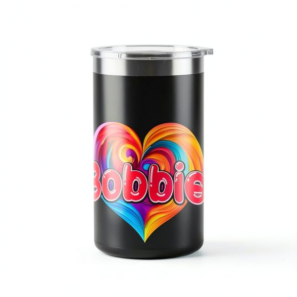 Bobbie Personalized Heart Mug 20oz Black Insulated Stainless-5
