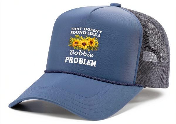 Personalized Floral Sunflower Trucker Hat Women Retro Design-0