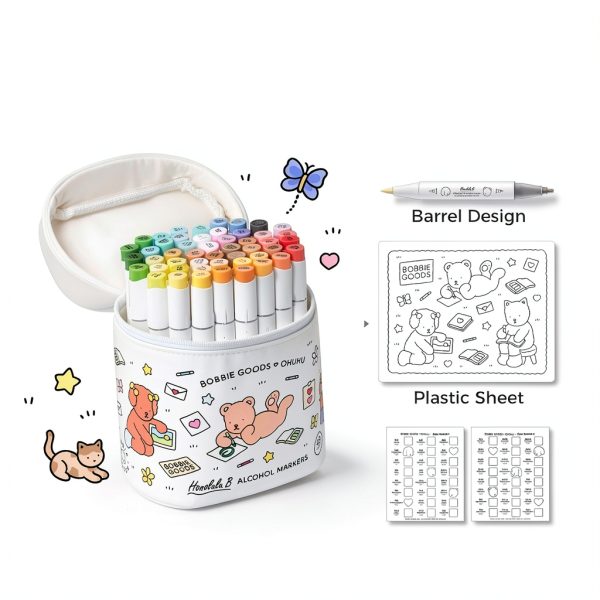 Ohuhu Alcohol Markers Brush Fine Tip 48 Colors Blender-1