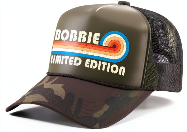 Retro Name Vault Distressed Trucker Hat Family Surname-0