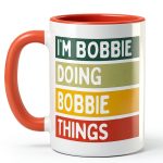 Personalized Gift Ideas Bobbie Ceramic Mug Dishwasher Safe-0