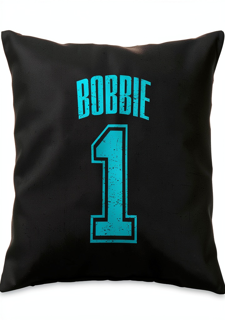 Bobbie Supporter throw pillow displayed on a couch