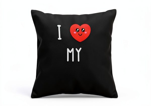 I Love My Bobbie Name Funny Throw Pillow Multicolor 16x16-2