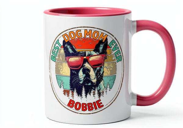 Dog Lover Bobbie Custom Name Shirt Ceramic Mug Dishwasher-1