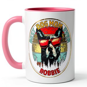 Dog Lover Bobbie Custom Name Shirt Ceramic Mug Dishwasher-0