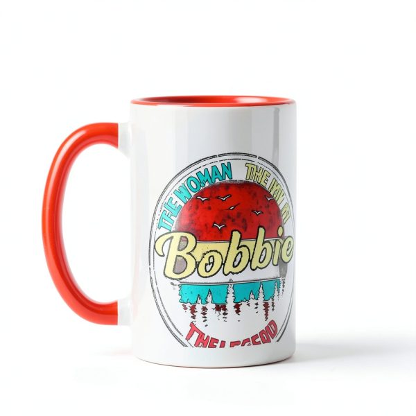 Teeschase Bobbie Personalized Ceramic Mug Orange White 11oz-2