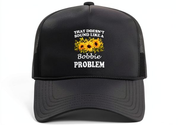 Personalized Floral Sunflower Trucker Hat Women Retro Design-1