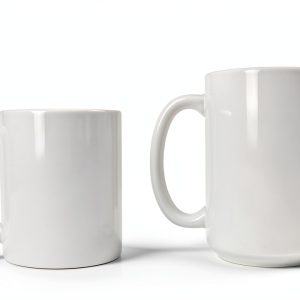 White 11oz Coffee Mug Microwave Dishwasher Safe Bobbie-0