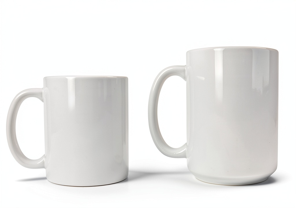 White 11oz ceramic coffee mug with 'With Bobbie Everyday is an Adventure' text displayed on a kitchen counter
