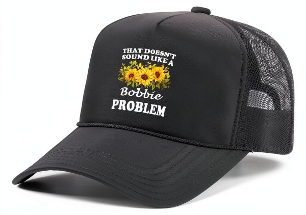 Personalized Floral Trucker Hat Sunflower Design Women-0