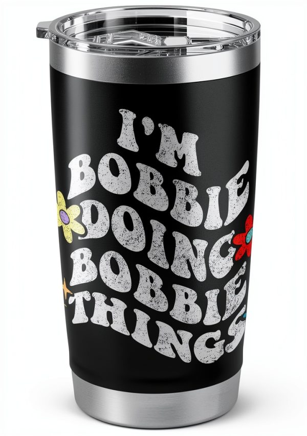 Personalized Name Mothers Day Tumbler BOBBIE Stainless Steel-0