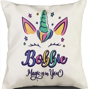 First Name Bobbie Personalized Love Throw Pillow Polyester-0