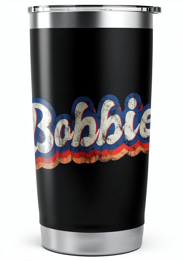 Stainless Steel Tumbler 20oz Black by Bobbie-2
