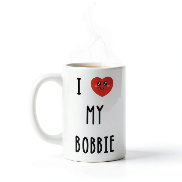 I Love My Bobbie Ceramic Mug White Glossy 11oz-2