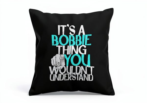 Custom Bobbie Throw Pillow 18x18 Multicolor Personalized Gift-2
