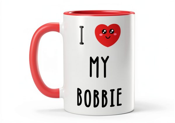 I Love My Bobbie Ceramic Mug Lead Free Glossy 11oz-0