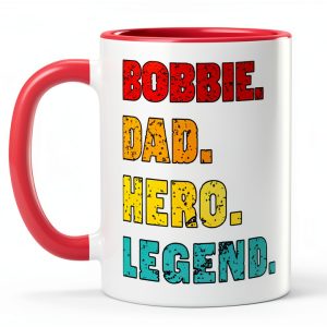 Bobbie Best Dad Personalized Ceramic Mug-0