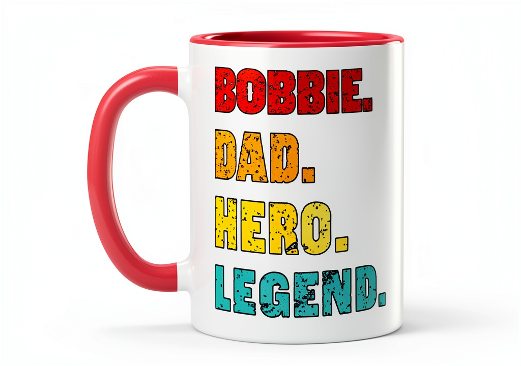 Customized Bobbie best dad mug