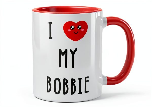 I Love My Bobbie Ceramic Mug Lead Free Glossy 11oz-1