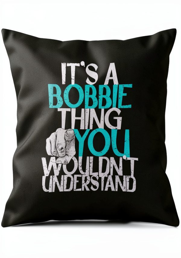 Custom Bobbie Throw Pillow 18x18 Multicolor Personalized Gift-0