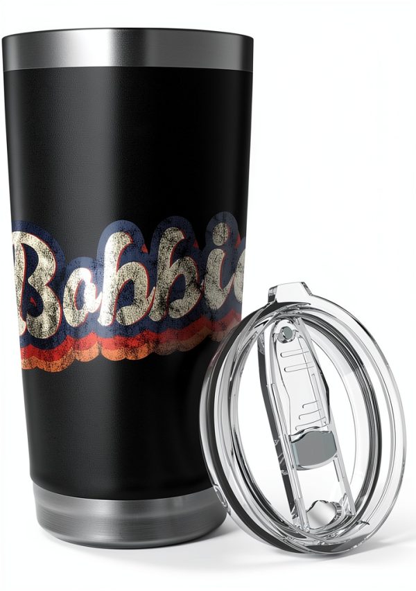 Stainless Steel Tumbler 20oz Black by Bobbie-4