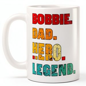 Bobbie Best Dad Personalized Ceramic Mug-0