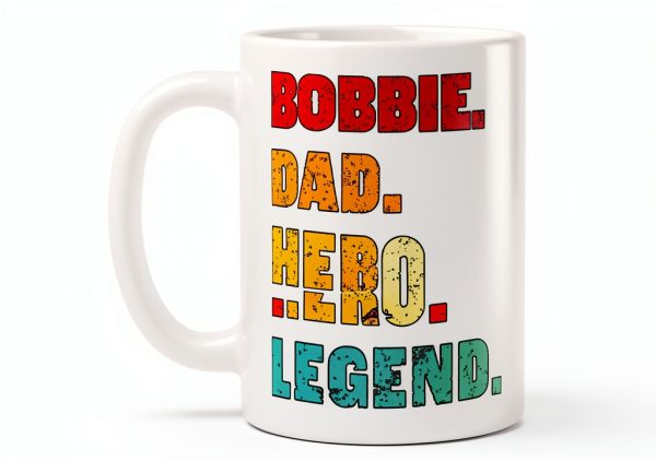 Bobbie Best Dad Personalized Ceramic Mug-0
