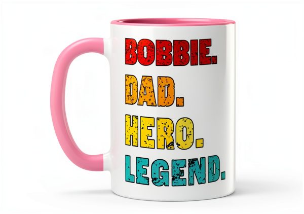 Bobbie Best Dad Personalized Ceramic Mug-0