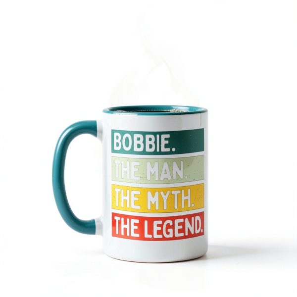 Personalized Gift Ideas Bobbie Ceramic Mug 11oz Blue White Funny Quote-2