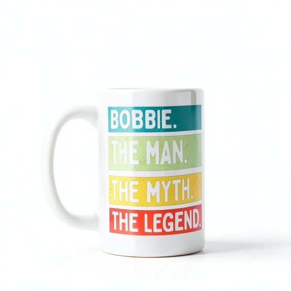 Personalized Bobbie 11oz Ceramic Mug Black/White Retro Sarcastic Quote-2