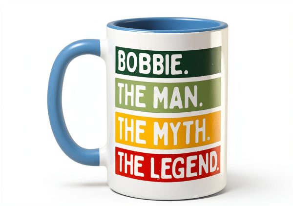 Personalized Gift Ideas Bobbie Ceramic Mug 11oz Blue White Funny Quote-0
