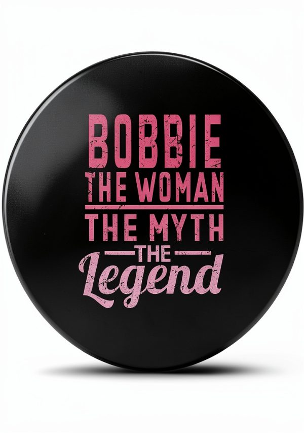 PopSockets Bobbie Personalized PopGrip Black Expandable Wireless-2