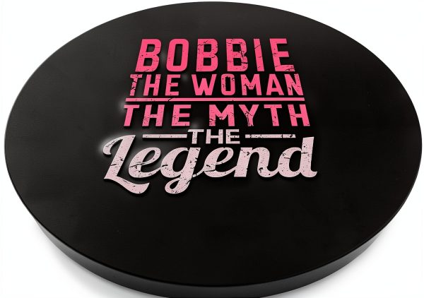 PopSockets Bobbie Personalized PopGrip Black Expandable Wireless-1