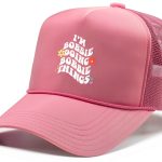 Retro Groovy Im Bobbie Doing Bobbie Things Funny Mother's Trucker Hat with Adjustable Mesh Back-0