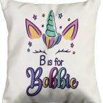 First Name Bobbie Personalized B Is For Bobbie Throw Pillow-0