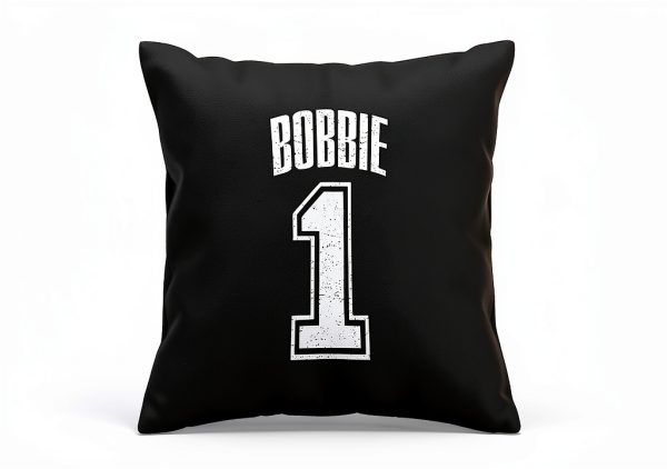 Bobbie Supporter Number 1 Biggest Fan Throw Pillow-2
