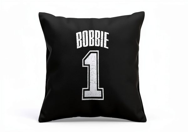 Bobbie Supporter Number 1 Greatest Fan Throw Pillow-2