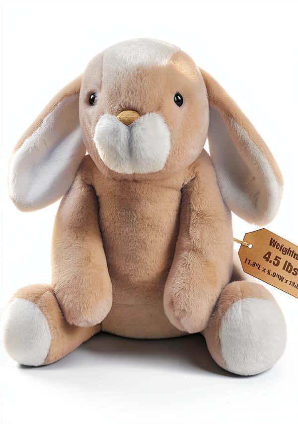 Rabbit Weighted Stuffed Animal Bobbie Laxi 17 Inch Plush Toy-0