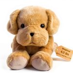 Weighted Stuffed Animal Yellow Dog Pillow 24" 4.5lb Bobbie & Laxi-0